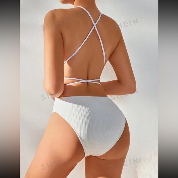 White SHEIN Swim - Picture 5 of 7
